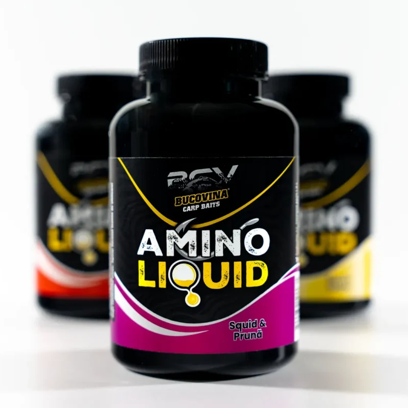 Ликуид Bucovina Baits Amino Liquid - Squid Pruna 250ml | NEW 2025